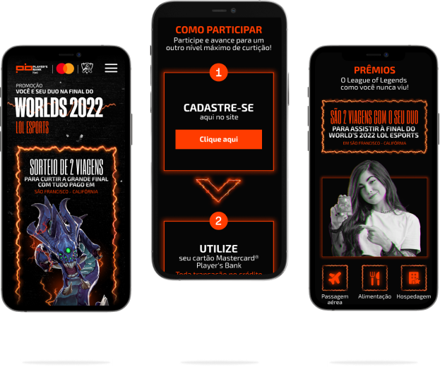 Itaú - Mastercard - Player’s Bank – Você na Final do Worlds 2022 - MOBILE